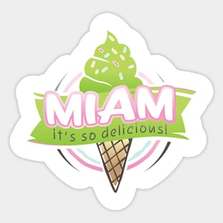 delicious ice cream Sticker